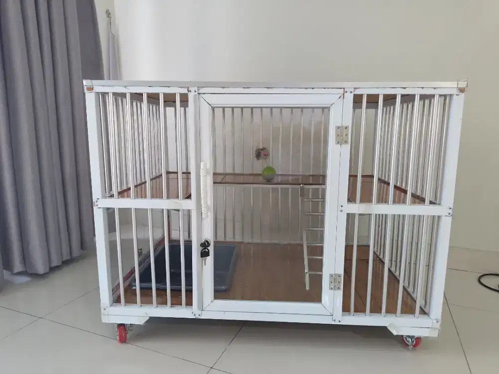 Kandang Kucing Aluminium ( 90x60x60cm)