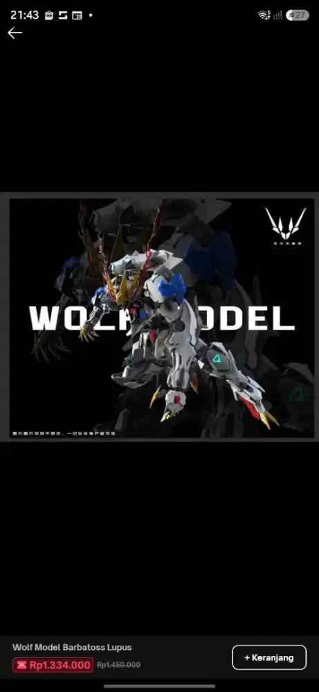 Wolf Tech Barbatos Lupus Rex 1/100
