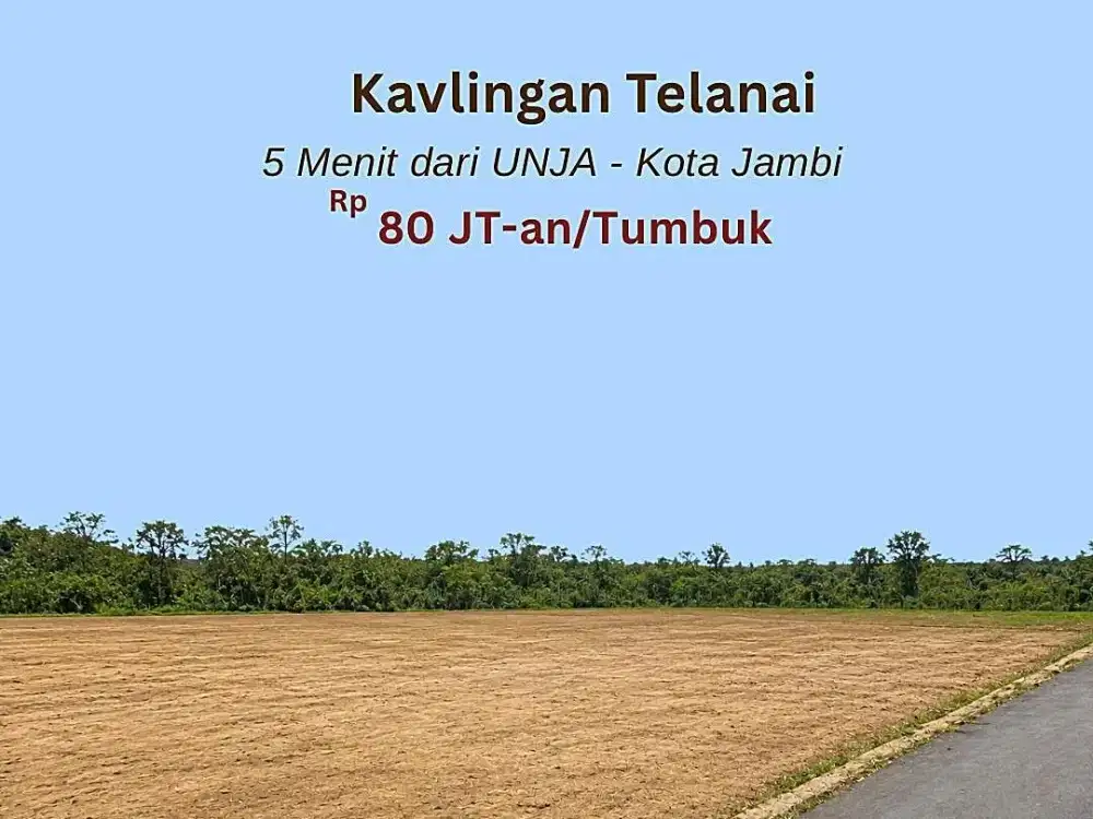 Tanah Murah Telanai Kota Jambi Dekat Lapangan Golf