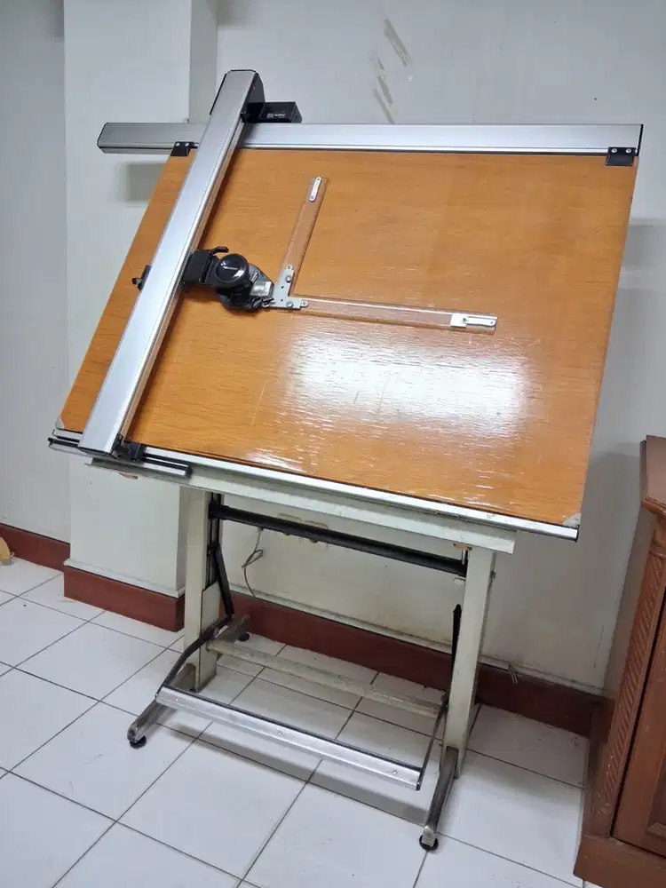 Meja Gambar Arsitek Mutoh A1 Original - Kondisi Bekas, Kokoh & Lengkap