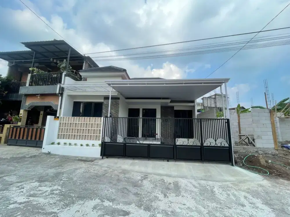 Rumah Modern Hanya 150 Meter dari Jalan Jogja-Solo - Lokasi Emas Ringroad, Fasilitas Publik Lengkap, Harga Nego!