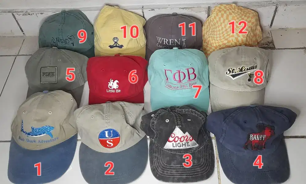 Topi second murah