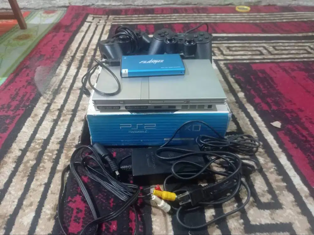 PS2 SLIM SCPH-79001 MATRIX BEKAS FULLSET NORMAL SIAP MAIN