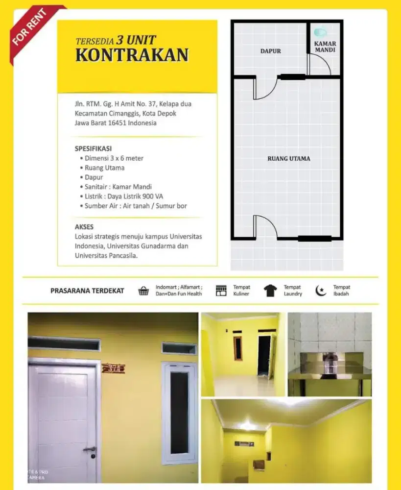 Kontrakan AKSES UI  RTM DEPOK