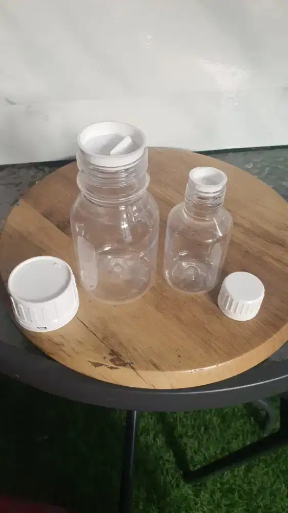 Botol plastik bening untuk madu minuman kemasan juss dll