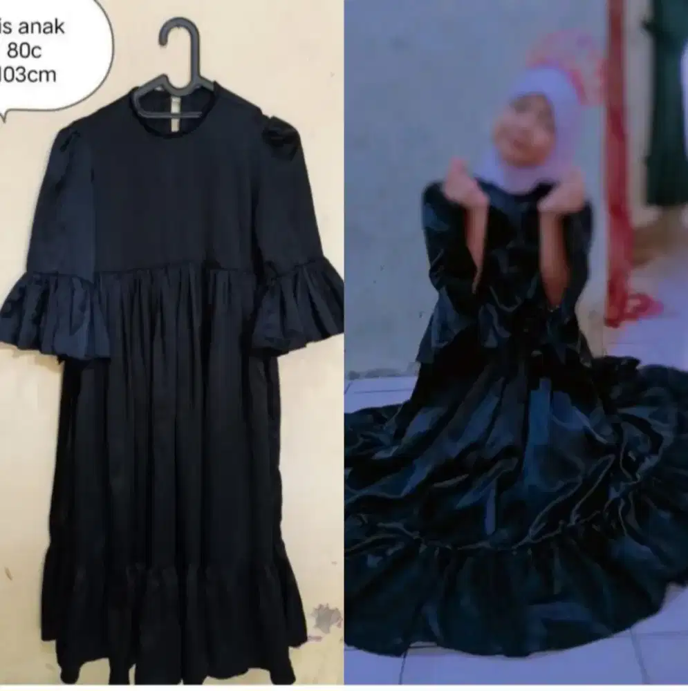 Gamis anak size 8-10th