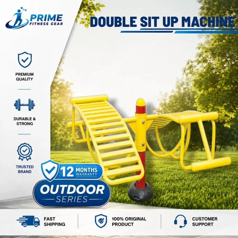Double sit up machine