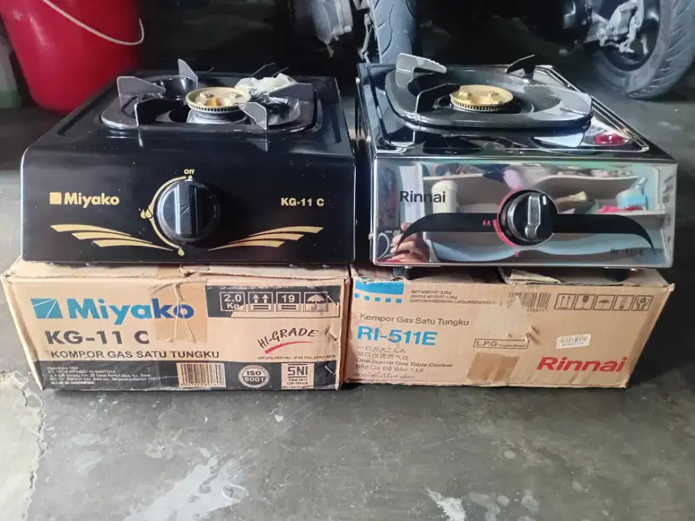 Jual kompor gas 1 tungku RINNAI&MIYAKO