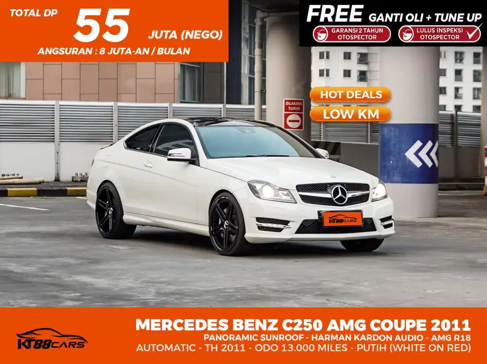 Low Odo 13rb Miles MERCEDES BENZ C250 COUPE AMG 2011