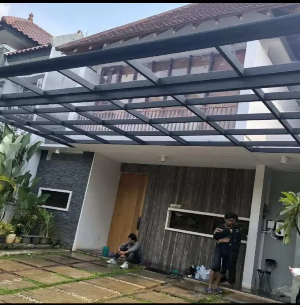 Kanopi Transparan atap Solar plat 1,2 mili