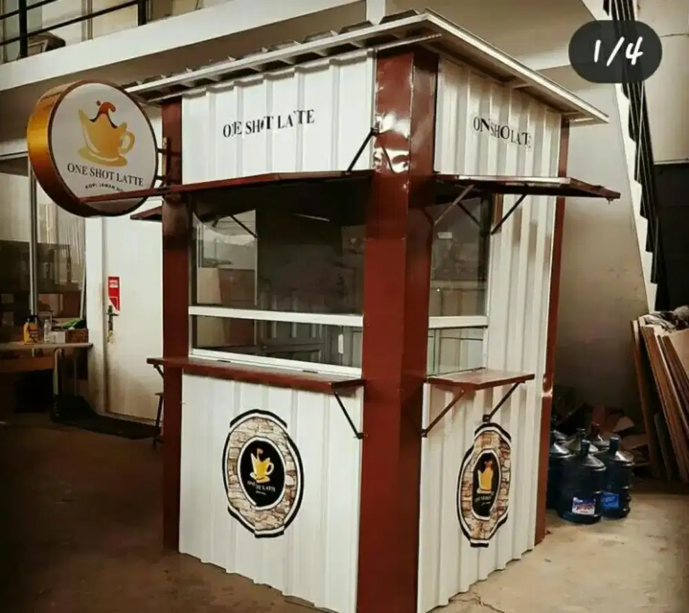 Rombong gerobak booth kontainer container