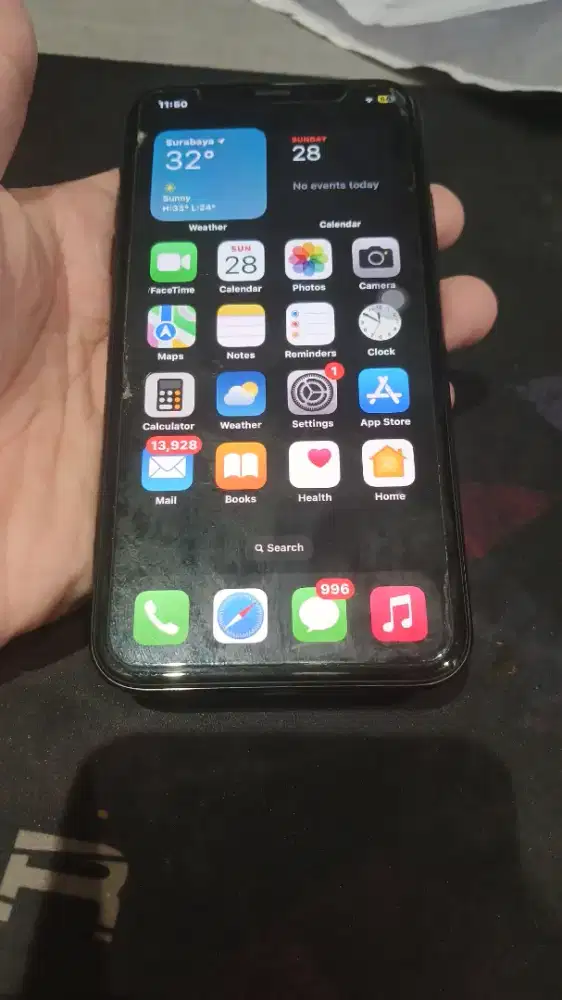 Iphone x 256 black orian sinyal on lengkap anti blokir sinyal