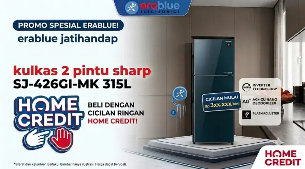 KULKAS SHARP PROMO DISPLAY ONLY ERABLUE JATIHANDAP