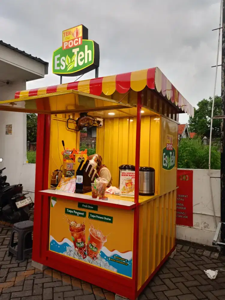 Gerobak rombong booth kontainer container umkm unik murah