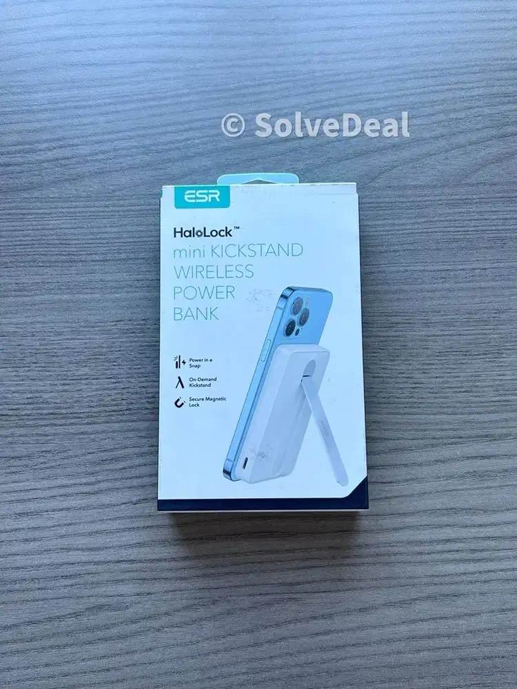 ESR Power Bank Mini Wireless 5000mAh Kickstand White Magsafe