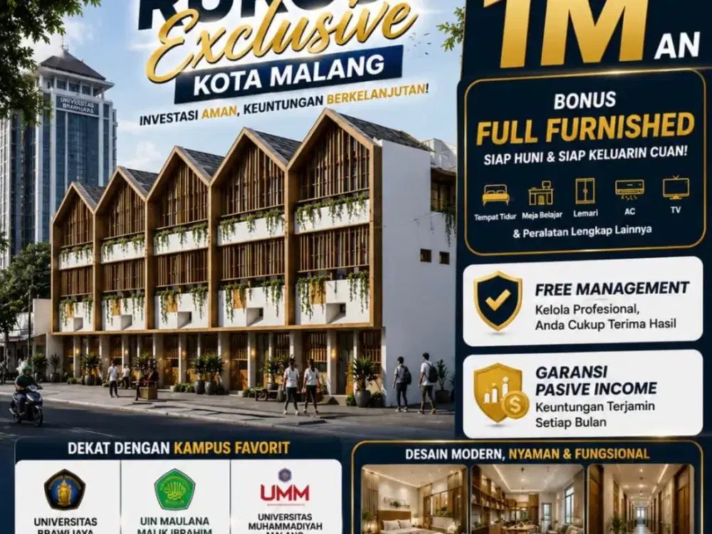 JUAL KOST STRATEGIS DEKAT KAMPUS UB