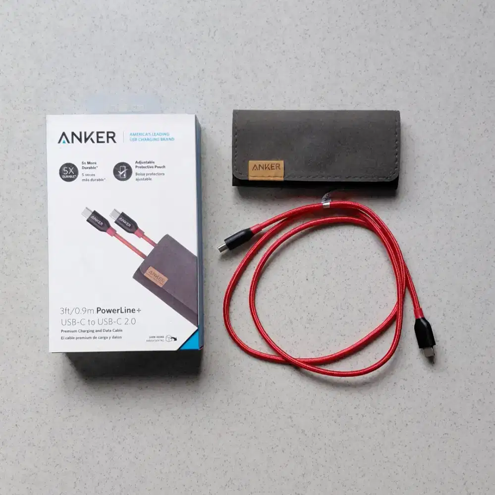 Kabel Cas Data Anker Type C to C Braided