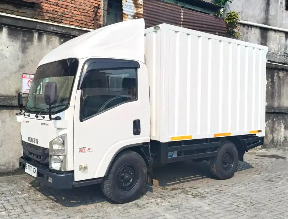 81rbKM+banBARU MURAH CDE Isuzu elf engkel NLR 55 TX Box besi 2021 bok