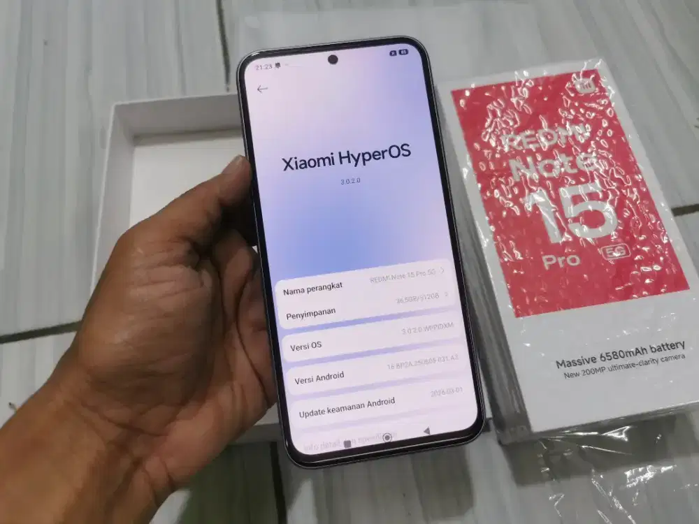 Redmi note 15 pro 5G
Ram 12/512