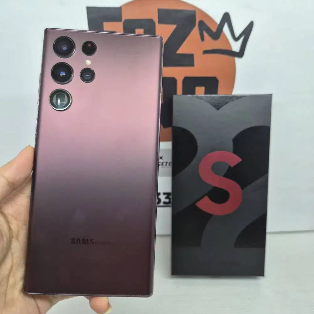 Samsung S22 Ultra 12/256 Burgundy MULUS LIKE NEW EX SEIN