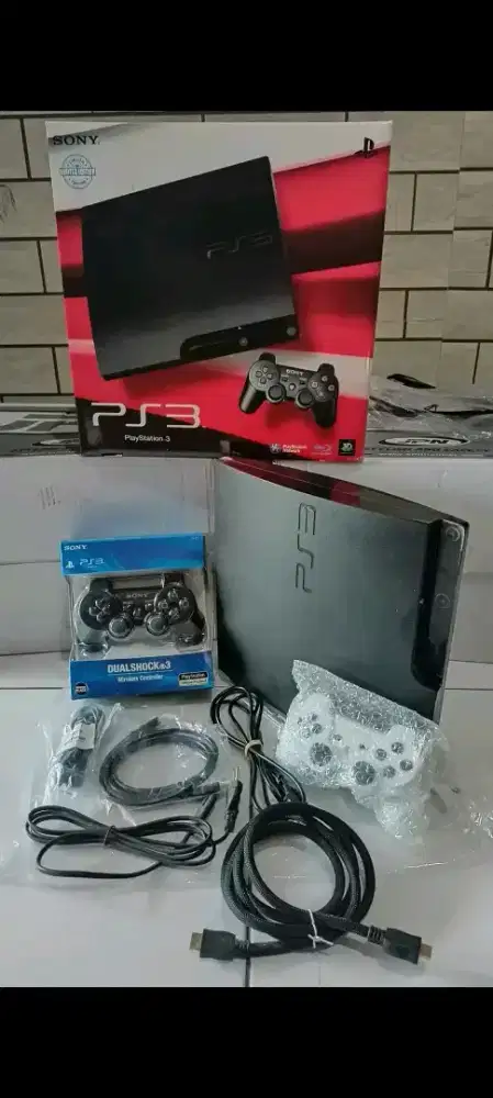 Ps3 slim 250gb fullset seri 2000 bisa antar