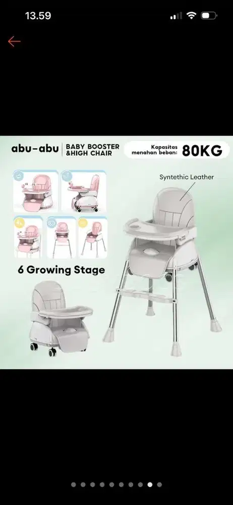 Kursi makan bayi 6 in 1  /