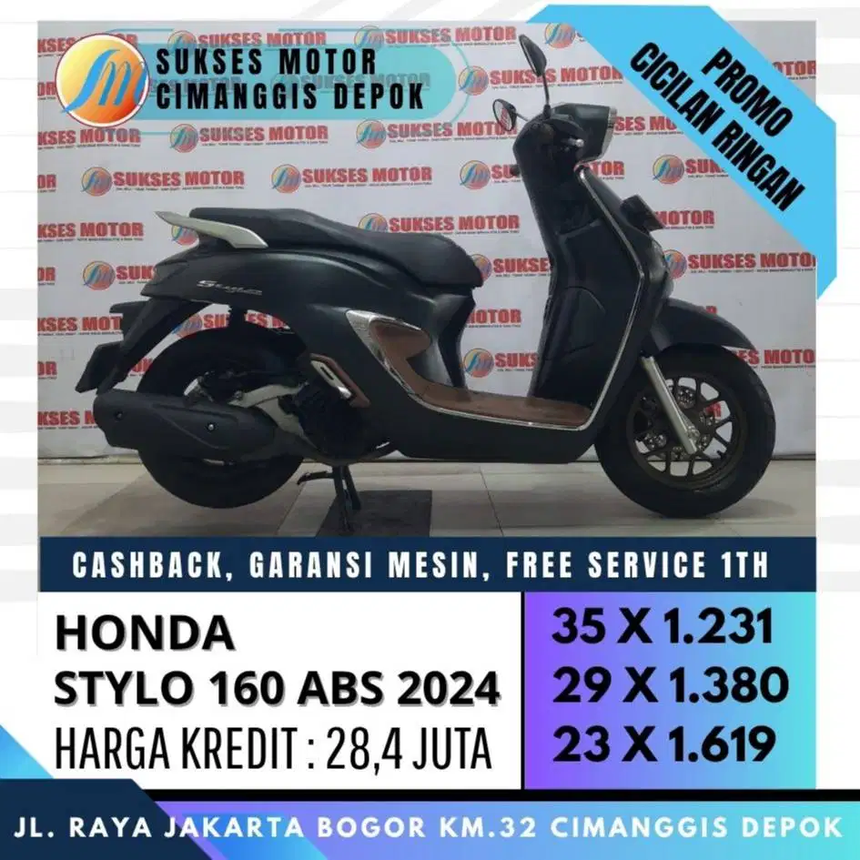 HONDA STYLO 160 ABS 2024 KM LOW UNIT ISTIMEWA CASH KREDIT CC SPAYLATER