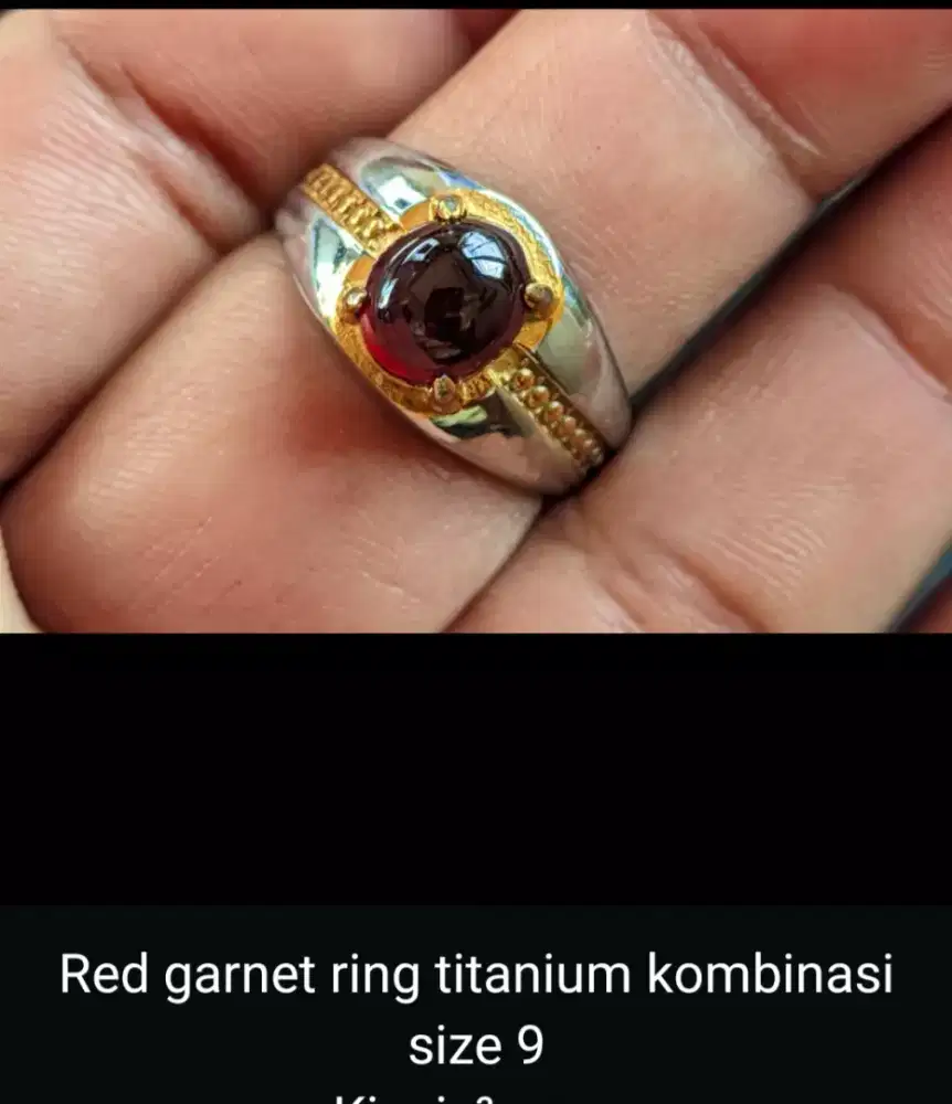 Batu Akik Red Garnet Keren