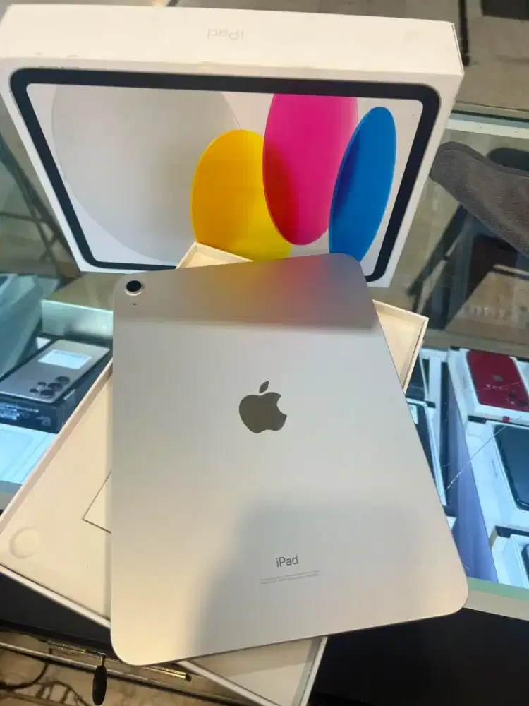 Apple iPad 10 64GB Silver Mulus Lengkap Wifi Only