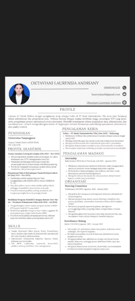Mencari pekerjaan administrasi dan lain sebagainya