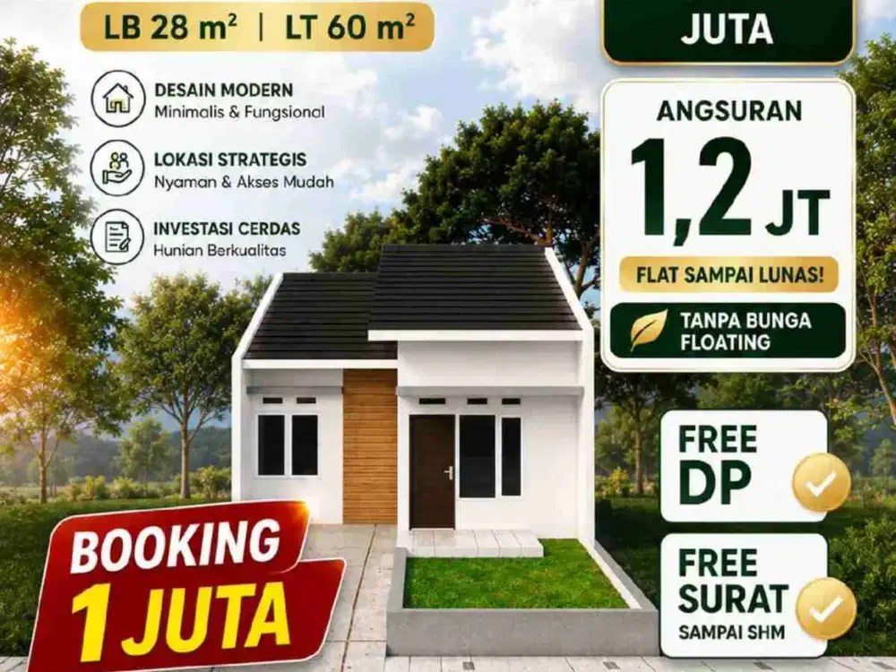 RUMAH SUBSIDI TERVIRAL DI CISEENG FASILITAS KOLAM RENANG CICILAN 1JT FLAT SAMPAI LUNAS