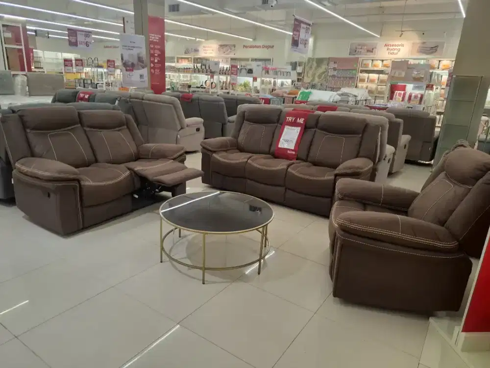 PROMO SET SOFA RECLINER BARU BISA CICIL 0%