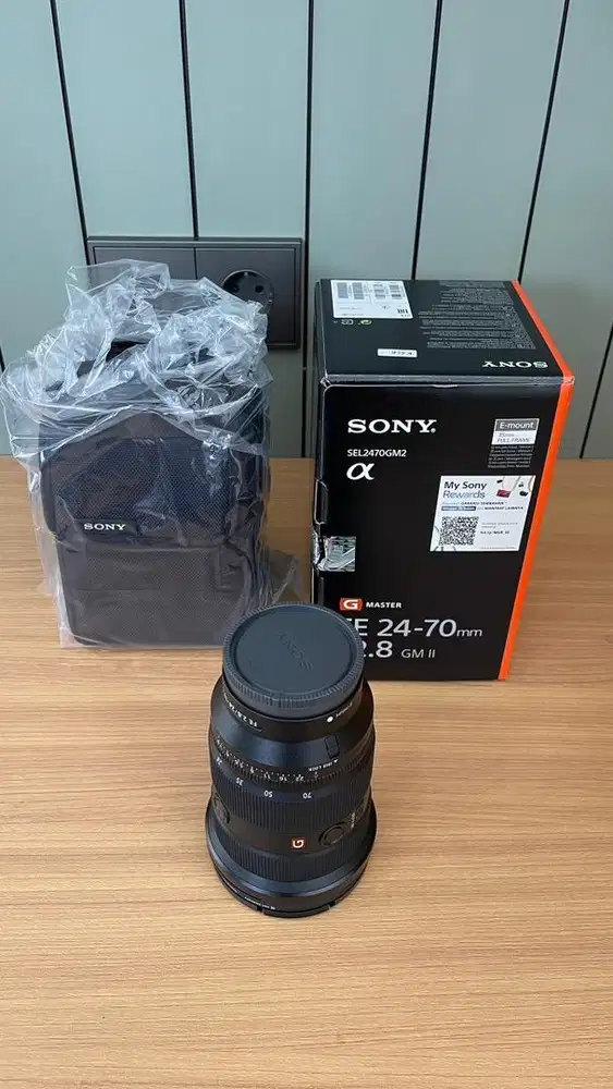Sony 24-70 GM II BARU PAKAI 3 BULAN RESMI SONY INDONESIA