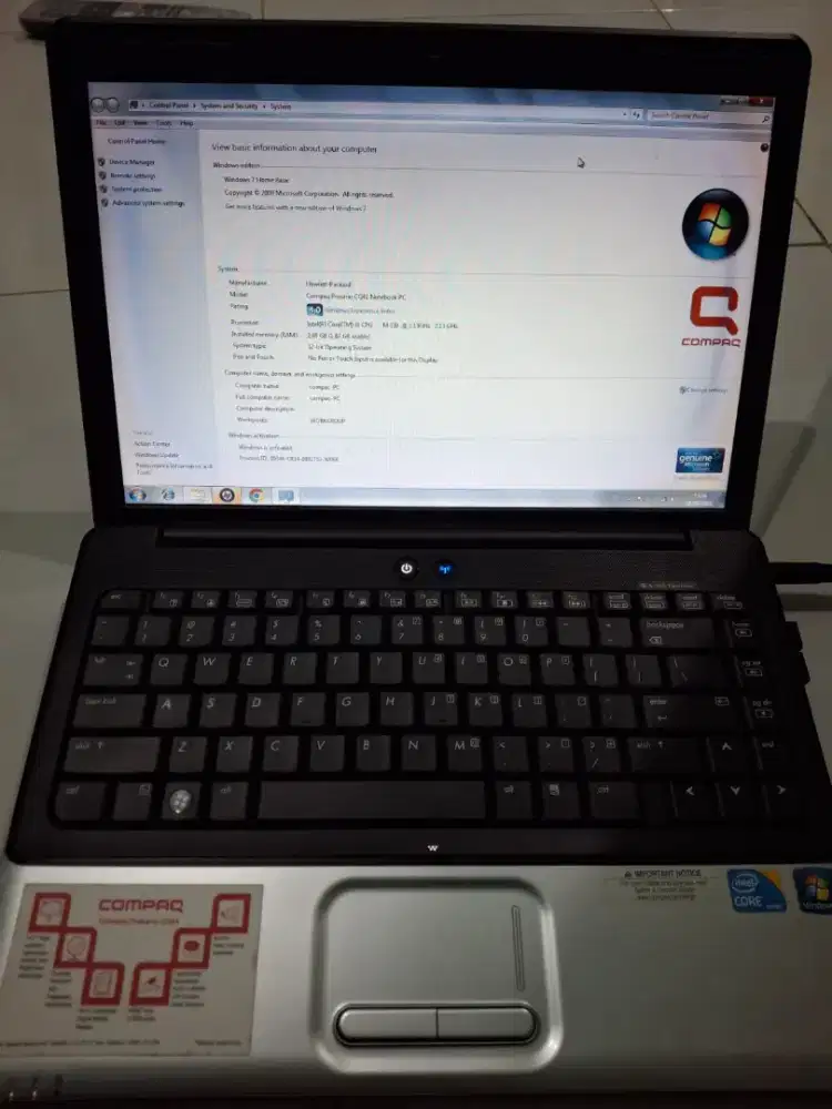 PC HP AIO Dekstop-F1D1OH6 dan Laptop Compaq presario CQ41 (satu paket)