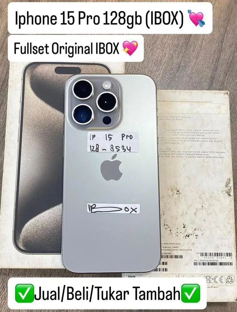 Iphone 15 Pro 128 Gb Natural Titanium Ibox