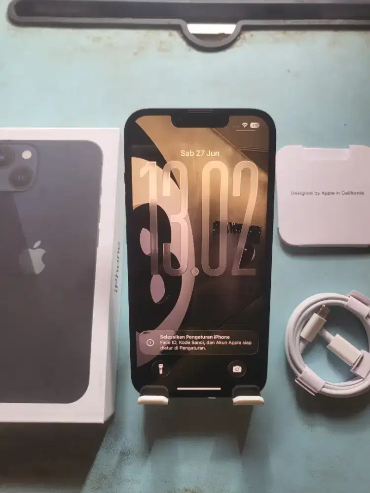 Iphone 13 128gb black inter fullset mulus all operator normal semua