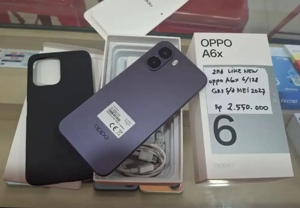 SECOND OPPO A6X 6/128. LIKE NEW. MULUS ORI