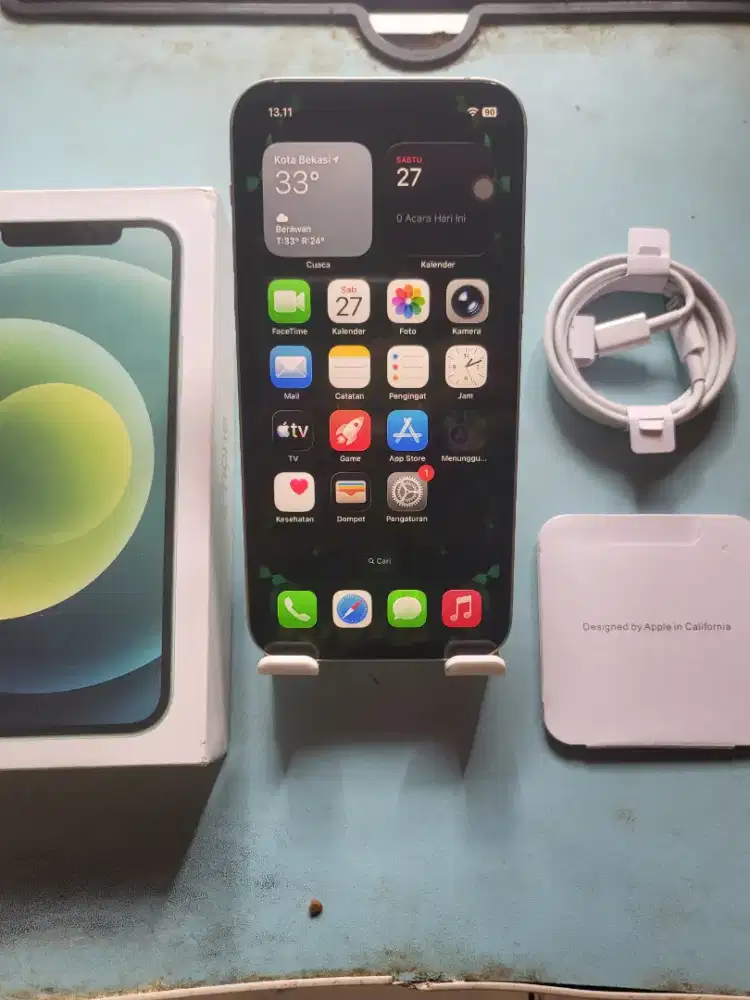 Iphone 12 128gb beacukai fullset mulus bisa tkr tmbh android