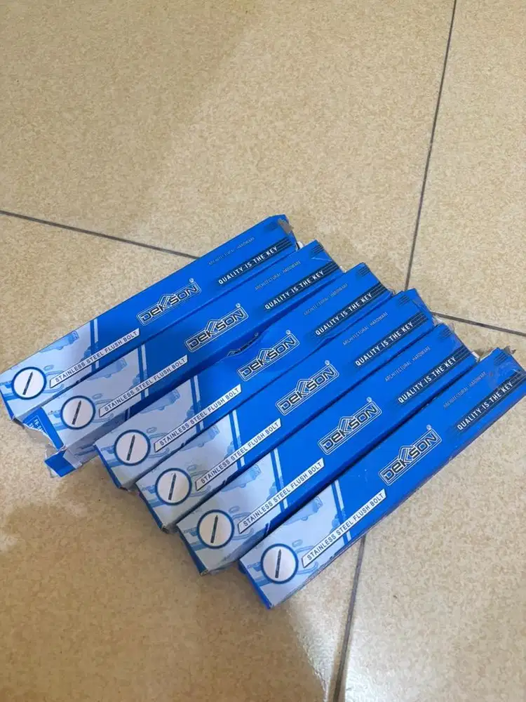 Dekson Stainless Steel Flush Bolt 8” & 12 Baru Original