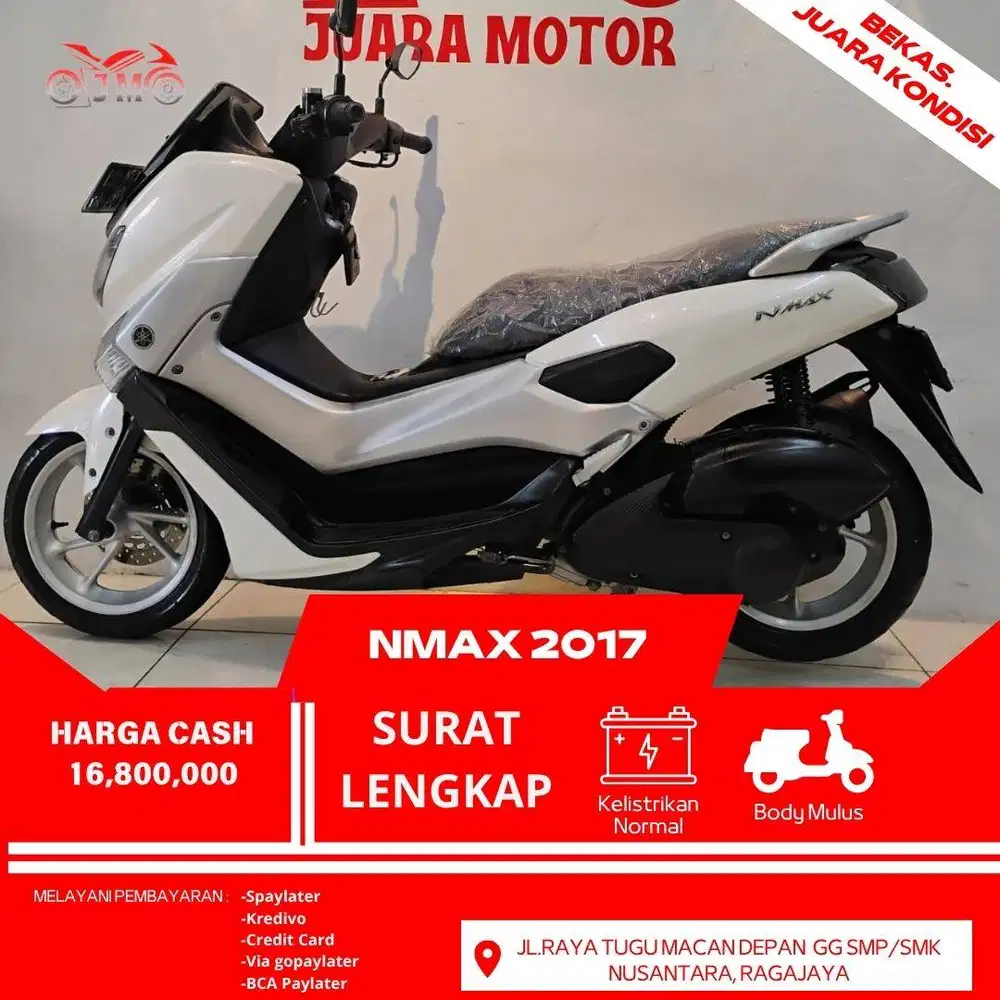 YAMAHA NMAX 2017 SURAT LENGKAP MESIN HALUS BISA TUKAR TAMBAH