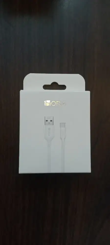 1Hora CAB237B 1M PVC USB-A to USB Type-C - White