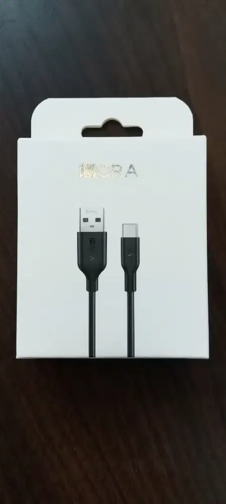 1Hora CAB237N 1M PVC USB-A to USB Type-C - Black