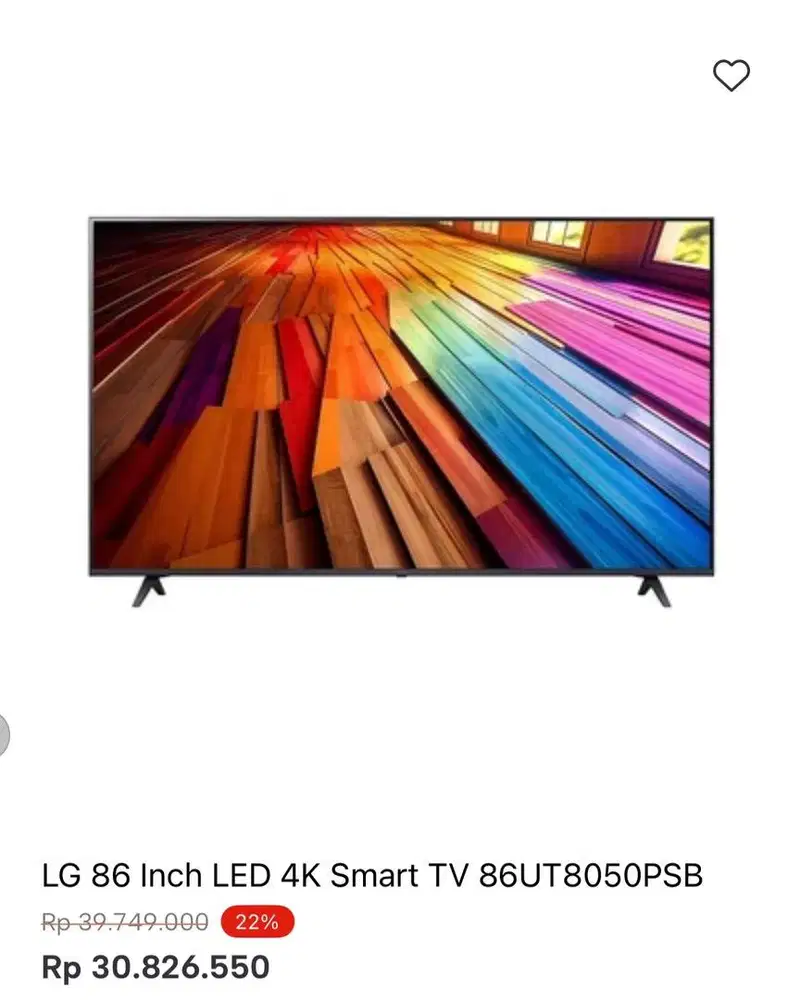 LG SMART TV 4K 86inci