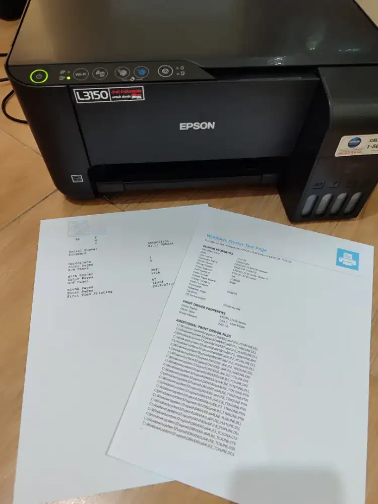 ​Printer Epson L3150 Second Siap Kerja – Cetak, Scan, Copy sudah wifi