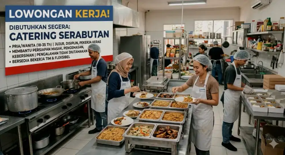 Lowongan Kerja: Tenaga Serabutan Wanita (Catering)