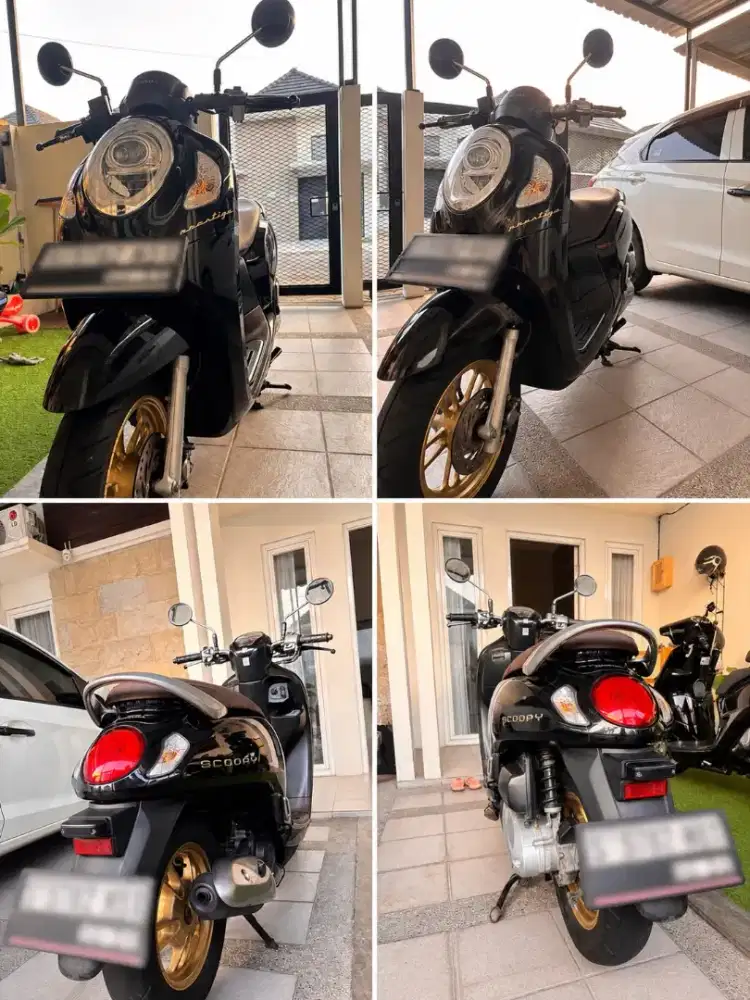 Honda Scoopy Prestige 2021 Hitam Gold