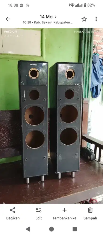 Box kosong bekas salon Polytron
