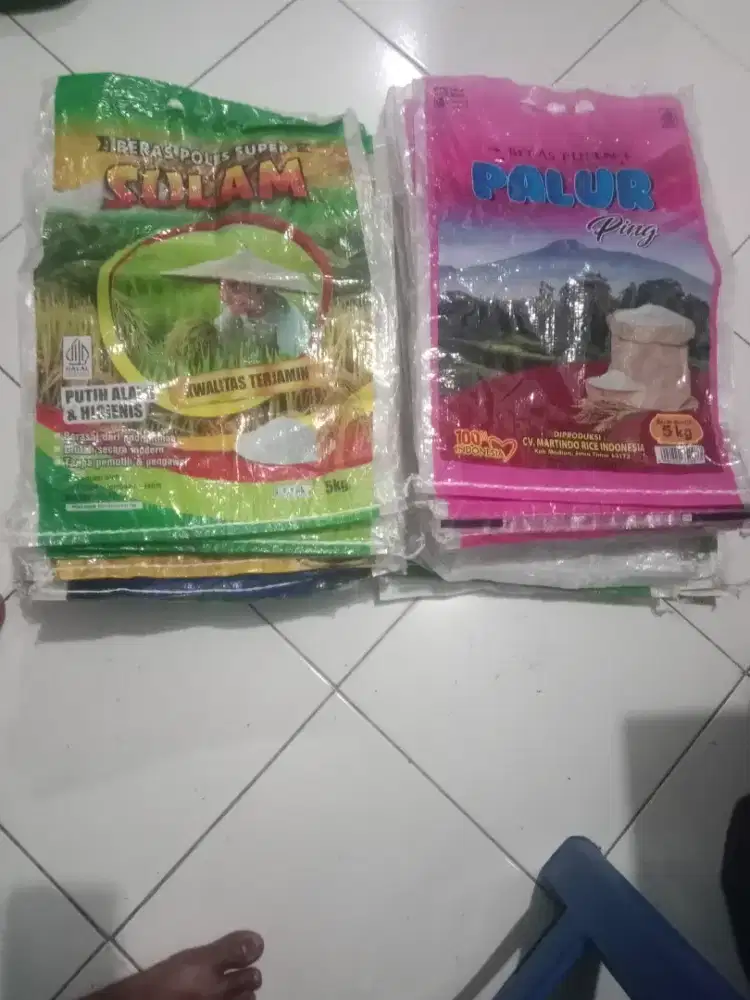 Glansing bekas beras 5 kg