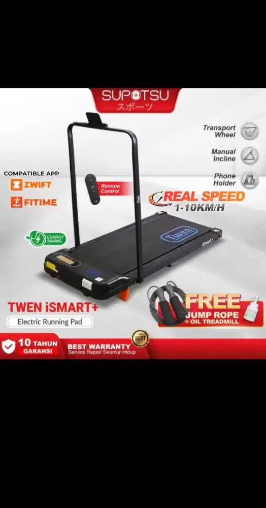 DIJUAL WALKING PAD TWEN ISMART+ BARU, BELUM PERNAH DIPAKAI