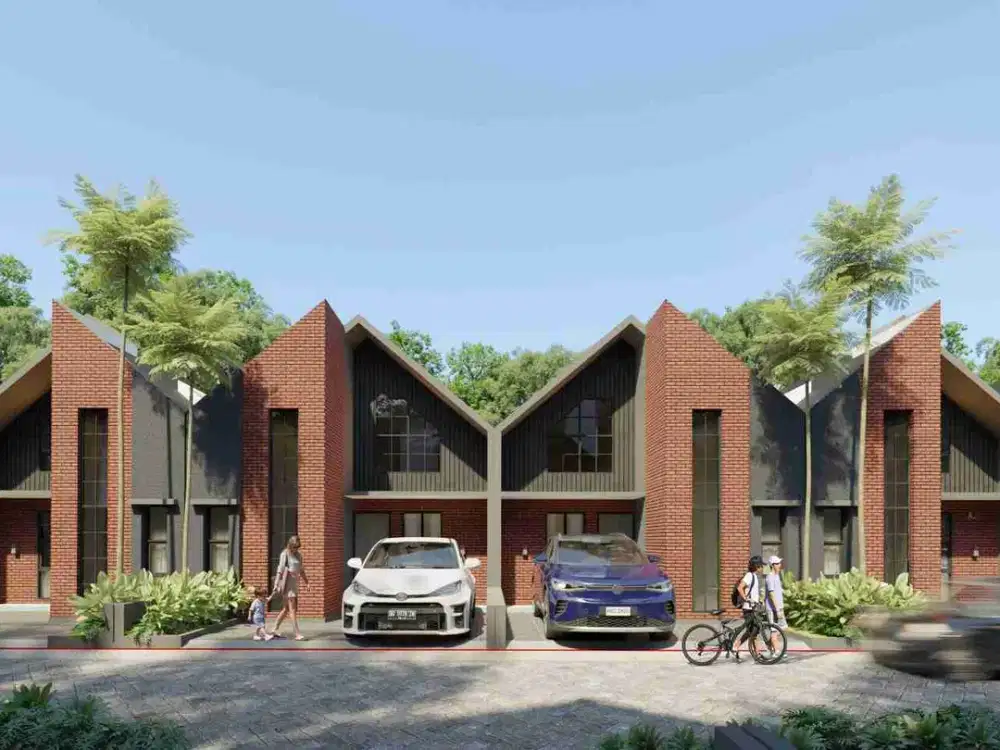 Dijual rumah baru free canopy free biaya kpr 1 lantai modern tropis di pulogebang cakung jaktim